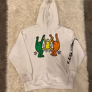Keith Herring white hoodie